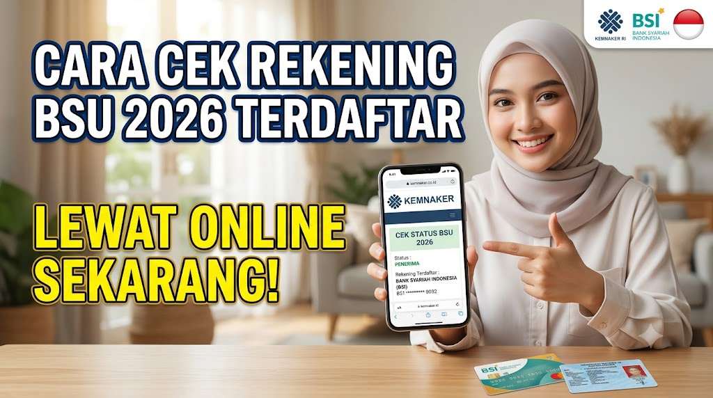 Cara Cek Rekening yang Terdaftar di BSU 2026 Lewat Online