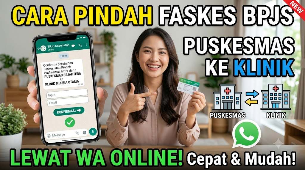 Cara Pindah Faskes BPJS dari Puskesmas ke Klinik Lewat WA Secara Online