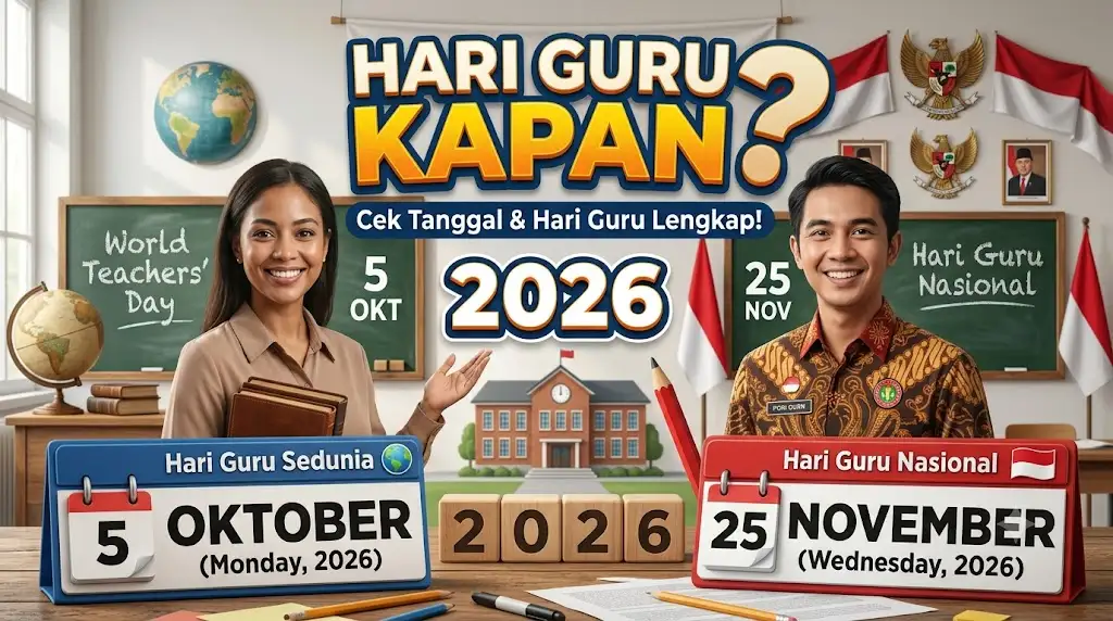 Hari Guru Sedunia dan Hari Guru Nasional Kapan? Cek Tanggal dan Hari Guru 2026