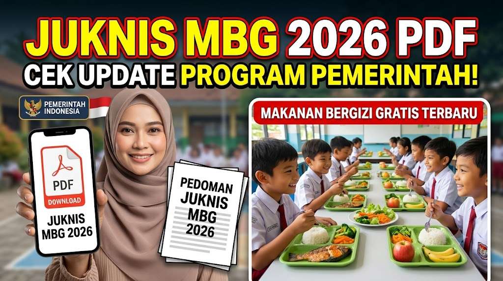 Juknis MBG 2026 PDF, Cek Update Program Pemerintah Makanan Bergizi Gratis Terbaru