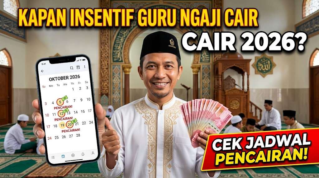 Kapan Insentif Guru Ngaji Cair 2026, Cek Daftar Pencairan Berdasarkan Jadwal