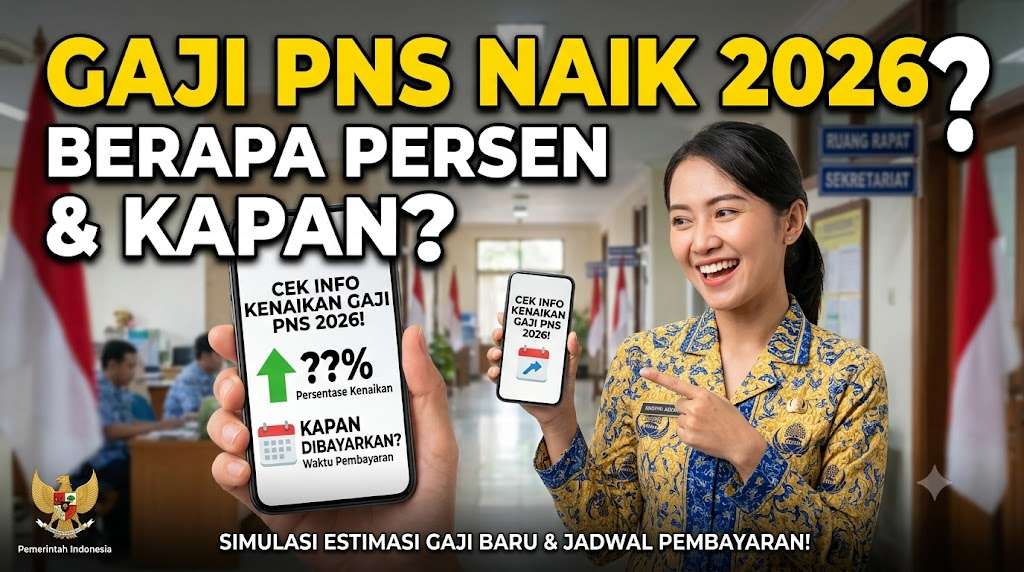 Kenaikan Gaji PNS 2026 Berapa Persen dan Kapan Akan Dibayarkan?