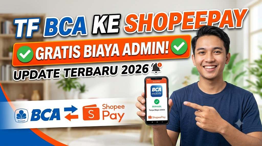 TF M-banking BCA ke ShopeePay 2026 Tanpa Biaya Admin Update Terbaru
