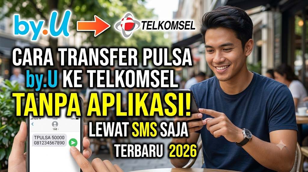 Cara Transfer Pulsa by U ke Telkomsel Tanpa Aplikasi Lewat SMS Terbaru 2026