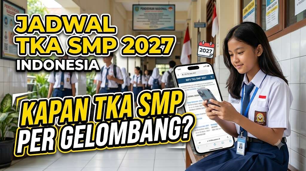 Jadwal TKA SMP 2027 Indonesia, Kapan TKA SMP per Gelombang?