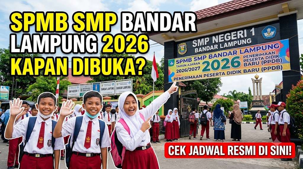 SPMB SMP Bandar Lampung 2026 Kapan Dibuka Cek Jadwal Resmi